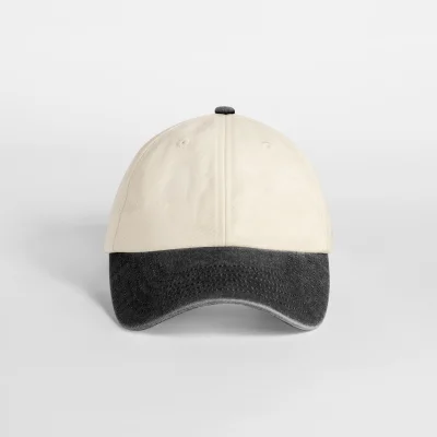 Casquette vintage compacte visière contrastée