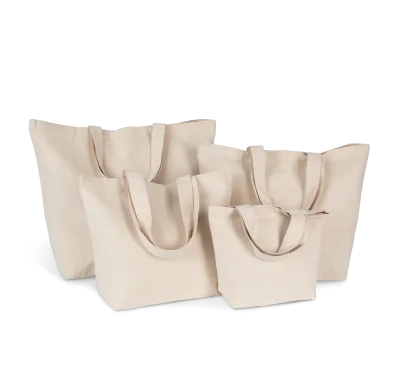 Sacs shopping à soufflet, disponibles en différentes tailles