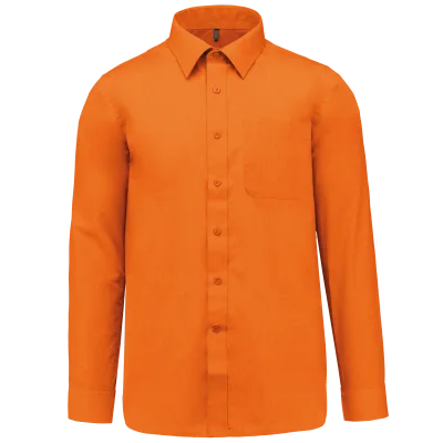 Chemise popeline polycoton entretien facile homme