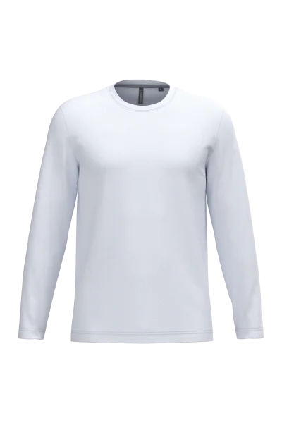 T-shirt col rond manches longues homme
