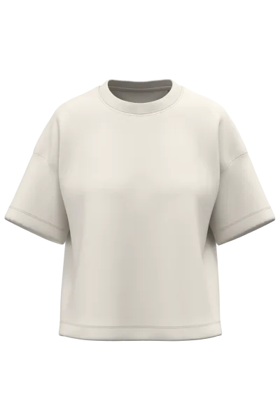 T-shirt écoresponsable boxy à épaules tombantes femme