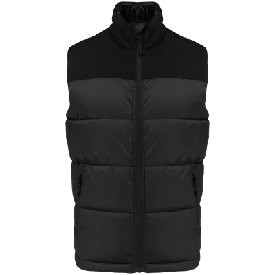 Bodywarmer matelassé bi-ton unisexe
