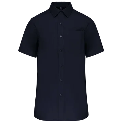 Chemise popeline manches courtes