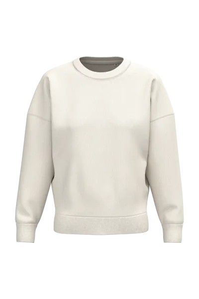 Sweat-shirt écoresponsable à col rond à épaules tombantes femme