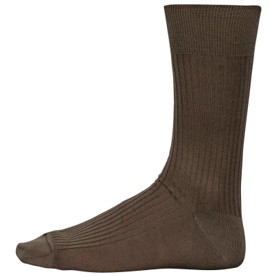 Chaussettes coton rib 4x2 fil d'Écosse homme
