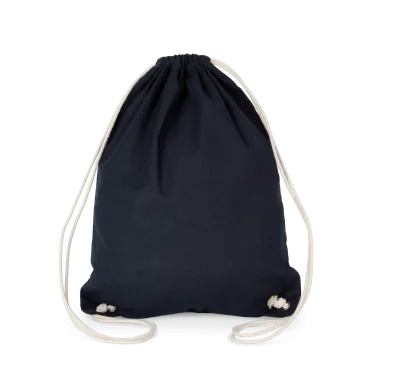 Sac à dos en coton avec cordelettes