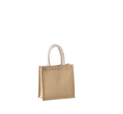 Sac style cabas en toile de jute - petit modèle