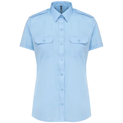 Chemise pilote manches courtes femme