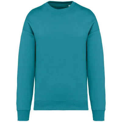 Sweat-shirt écoresponsable à col rond oversize unisexe