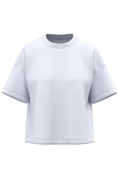 T-shirt écoresponsable boxy à épaules tombantes femme