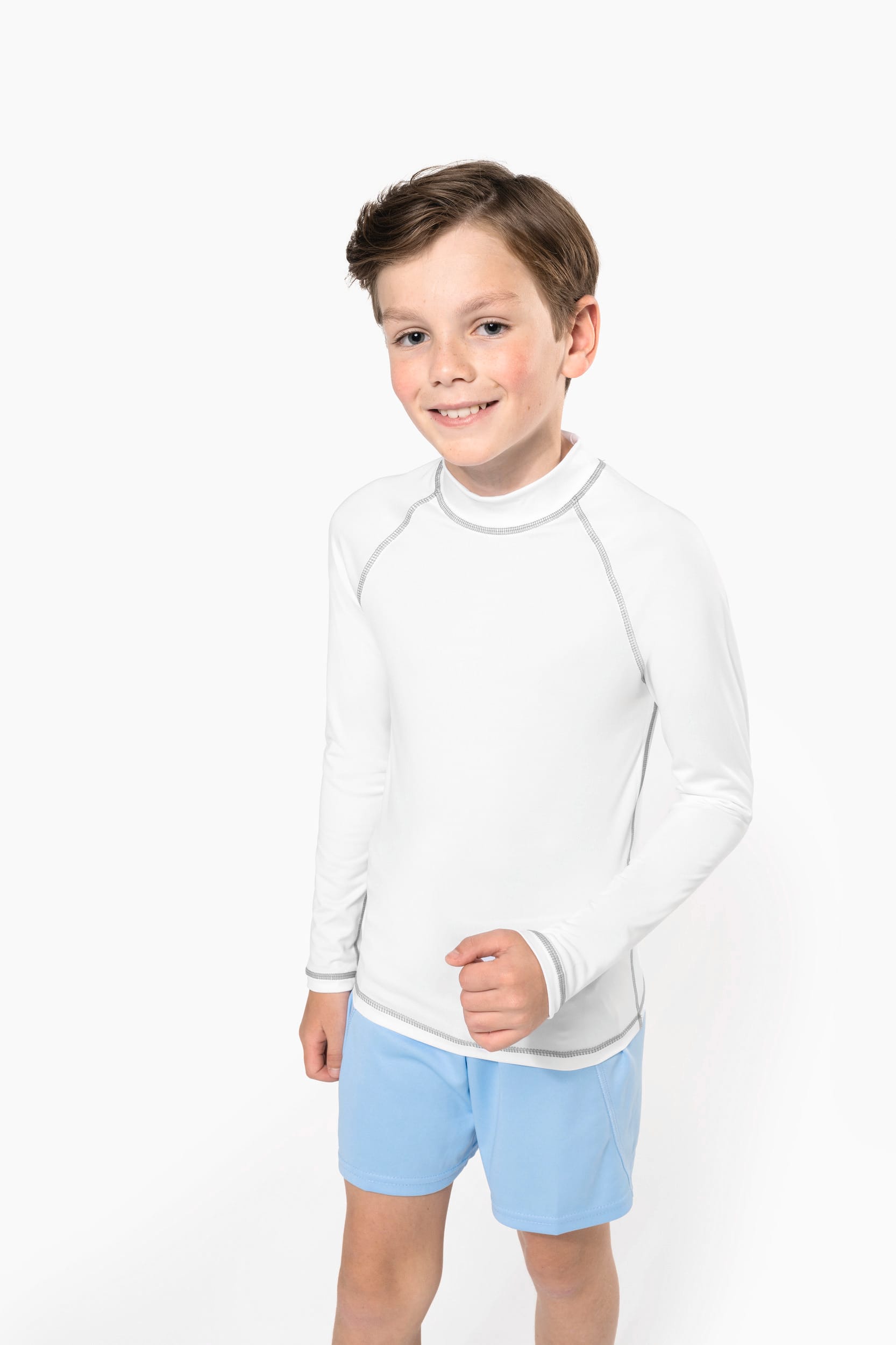 T-shirt technique à manches longues avec protection anti-UV enfant