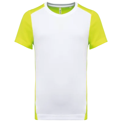 T-shirt de sport écoresponsable bicolore homme