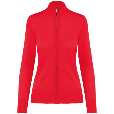 Cardigan zippé femme