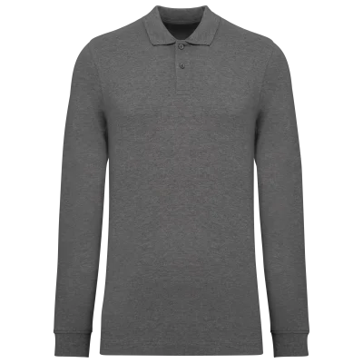 Polo piqué manches longues Bio180 homme