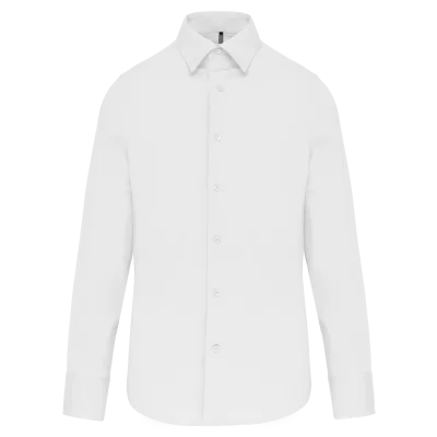 Chemise coton / élasthanne manches longues homme
