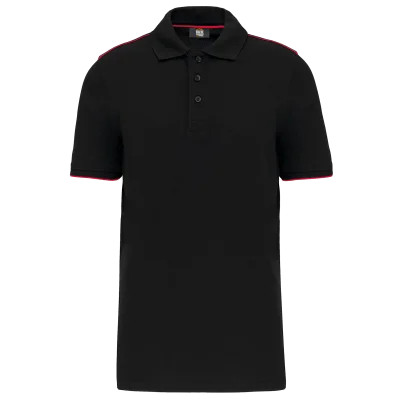 Polo Day To Day contrasté manches courtes homme