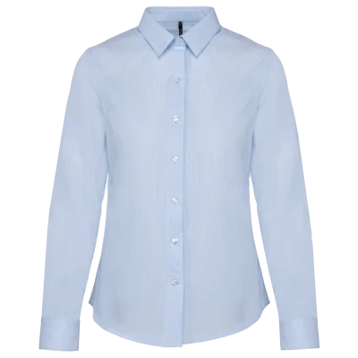 Chemise popeline manches longues femme
