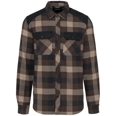 Chemise à carreaux avec poches homme