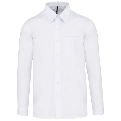 Chemise popeline polycoton entretien facile homme