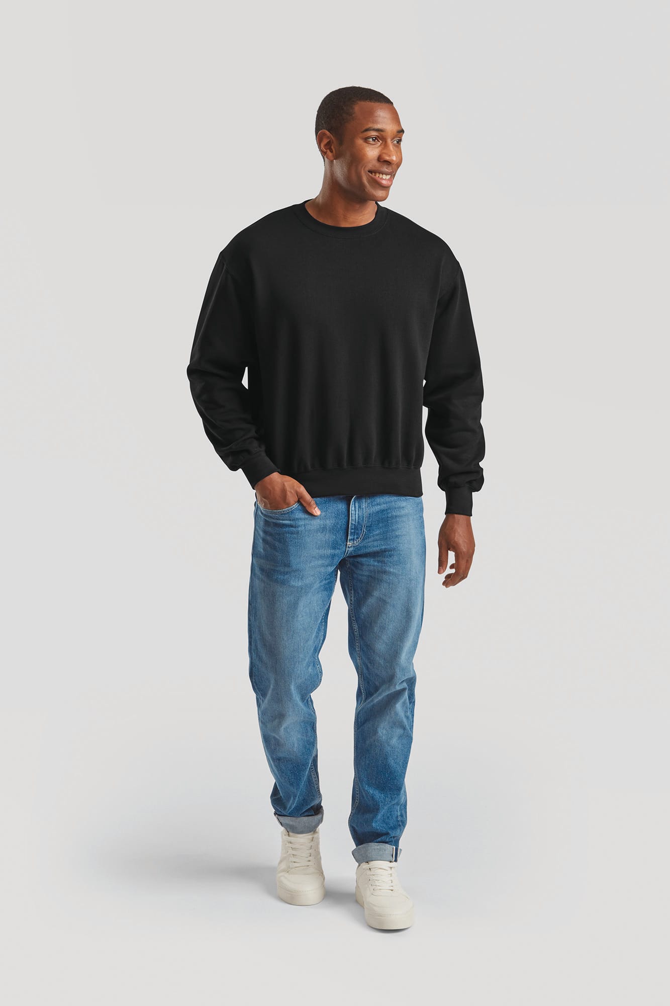 Sweat col rond coton Homme