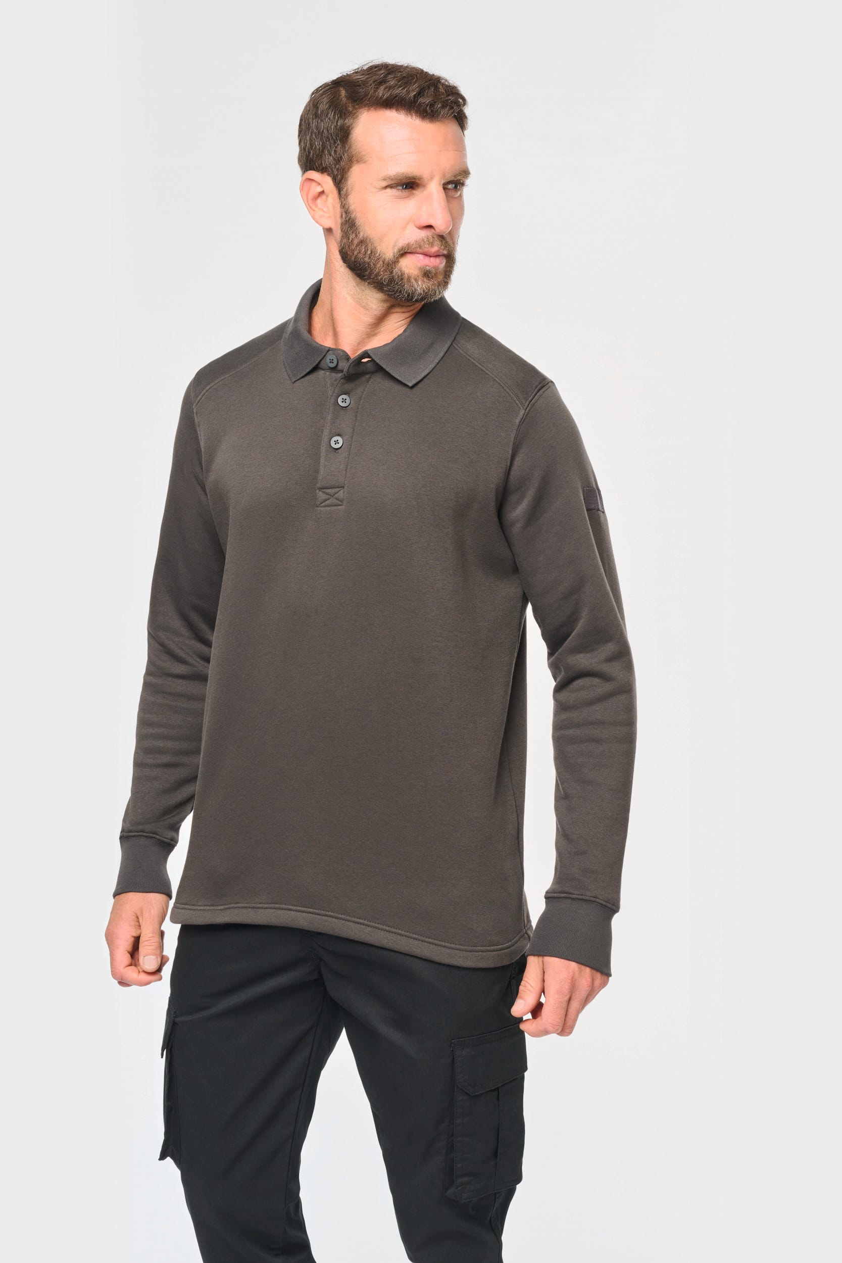 Sweat-shirt col polo homme