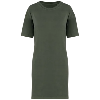 Robe t-shirt écoresponsable délavée femme
