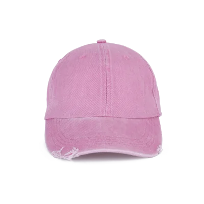 Casquette vintage effet déchiré - 6 panneaux