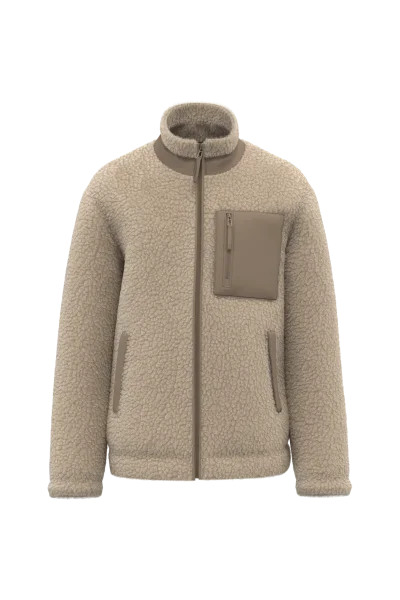 Veste écoresponsable en sherpa unisexe