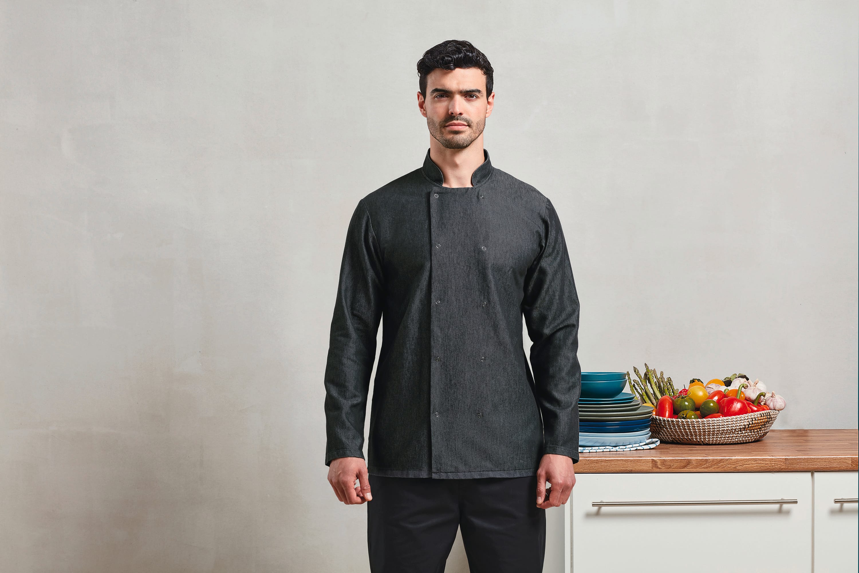 Veste Denim chef cuisinier
