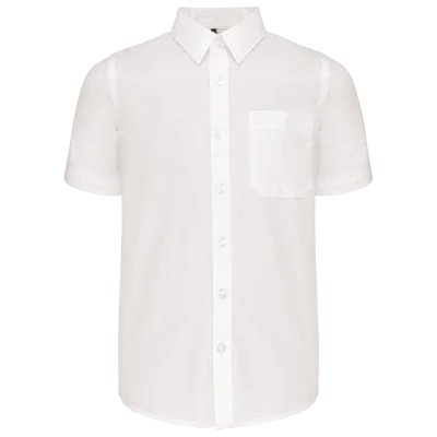 Chemise popeline manches courtes enfant