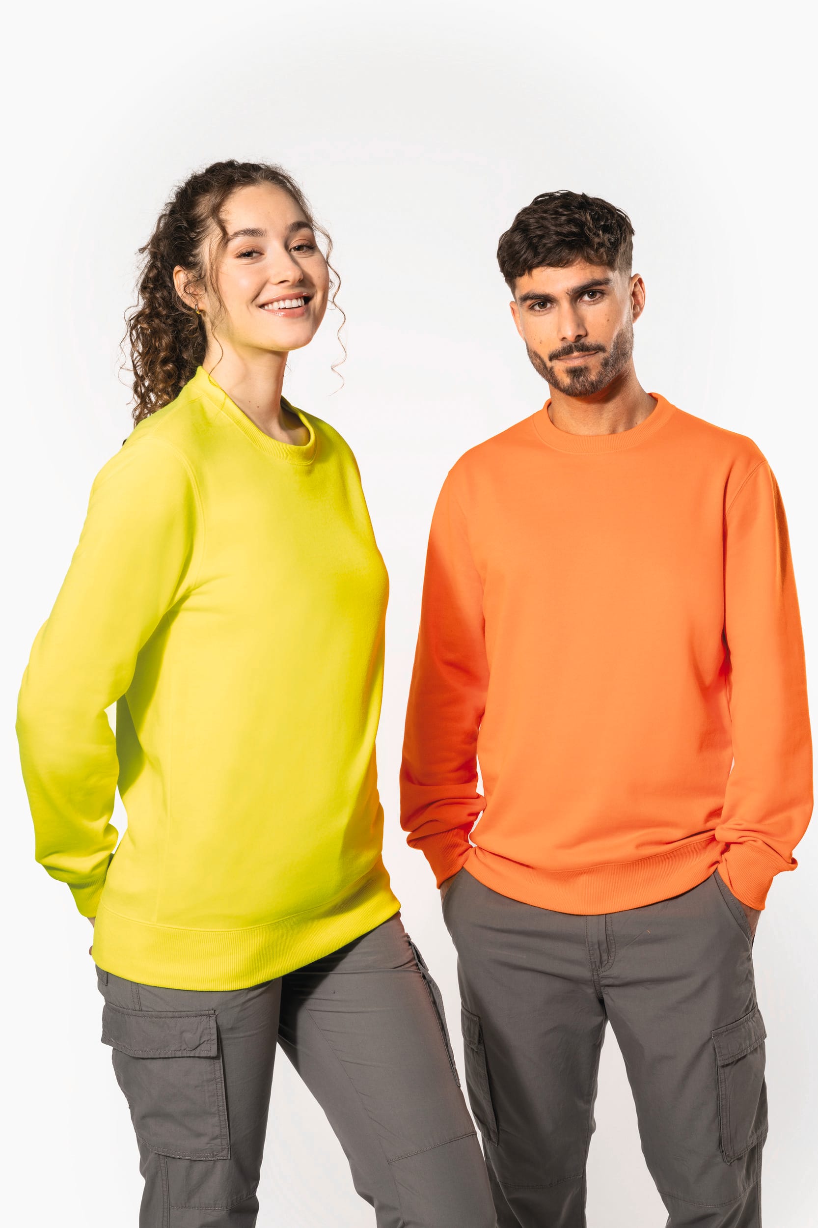 Sweat-shirt recyclé col rond unisexe