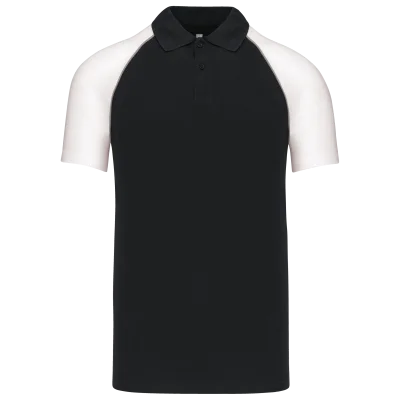 Polo baseball manches courtes
