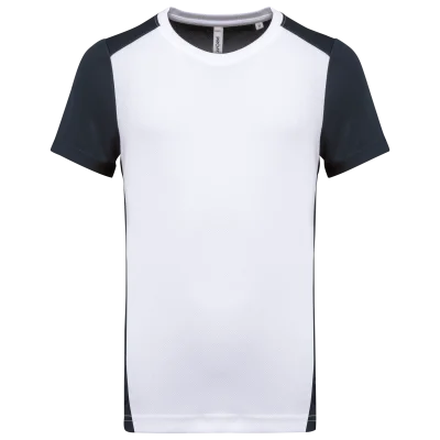T-shirt de sport écoresponsable bicolore homme