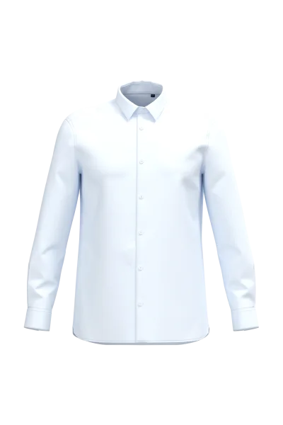 Chemise popeline en coton Supima® homme