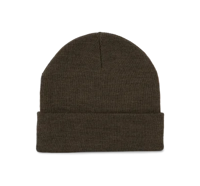 Bonnet recyclé avec revers tricoté