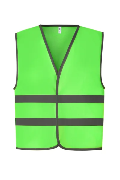 Gilet avec bordures et bandes réfléchissantes