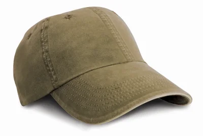 Casquette coton fine ligne lavé avec visière sandwich