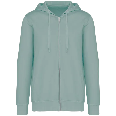 Sweat-shirt écoresponsable zippé à capuche French Terry unisexe