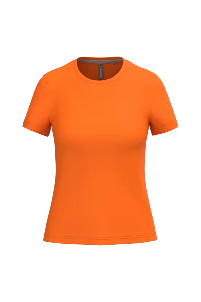 T-shirt col rond manches courtes femme