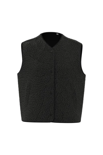 Veste sans manches en sherpa femme