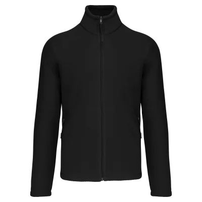 Veste micropolaire zippée manches raglan homme