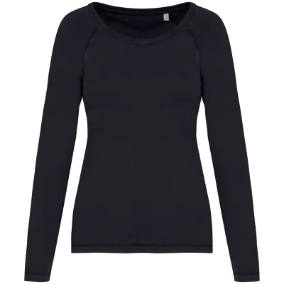 T-shirt écoresponsable raglan manches longues femme