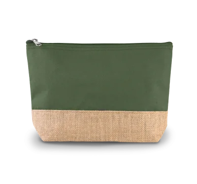 Pochette en toiles de coton et jute