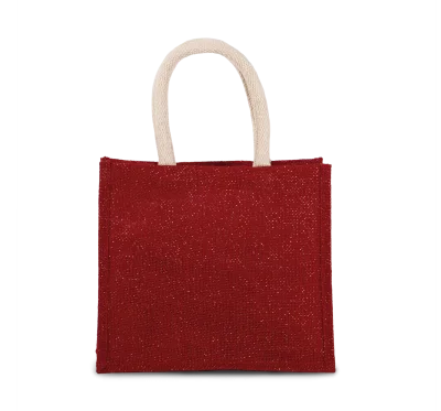 Sac style cabas en toile de jute - modèle moyen