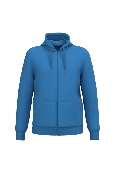 Sweat-shirt recyclé zippé à capuche unisexe