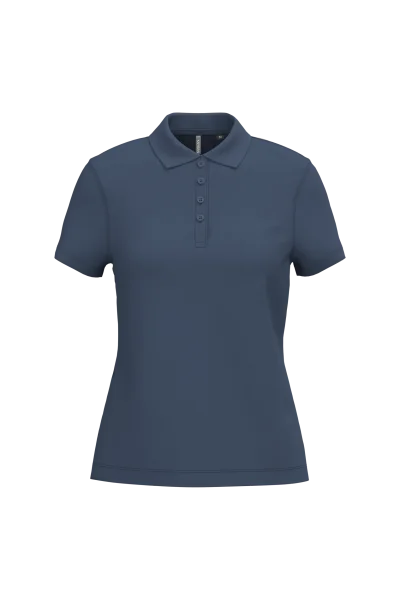 Polo piqué manches courtes femme
