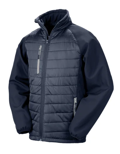 Veste softshell rembourrée black compass recyclée