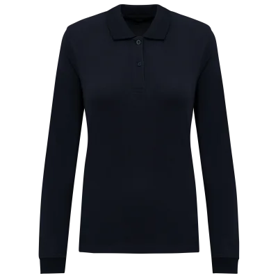 Polo piqué manches longues Bio180 femme