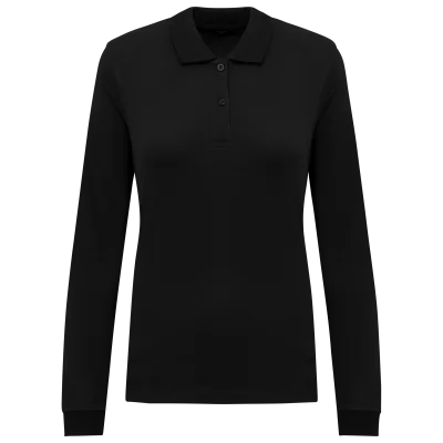 Polo piqué manches longues Bio180 femme