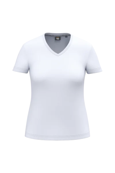 T-shirt écoresponsable col V antibactérien femme